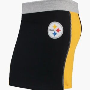 Refried Women’s Apparel Black Pittsburgh Steelers Sustainable Skirt